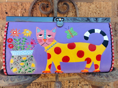 Wallet with Polka Dot Cat