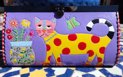 Wallet with Polka Dot Cat