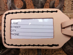 Luggage Tag with Parakeets