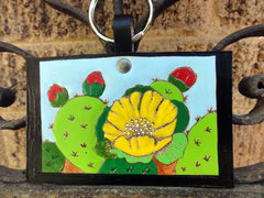 Key Fob with Cactus