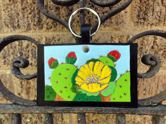 Key Fob with Cactus
