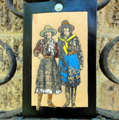 Key Fob with Cowgirls
