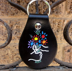 Key Fob with Picasso's "Hands With Bouquet"