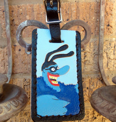 Luggage Tag with Blue Meanie