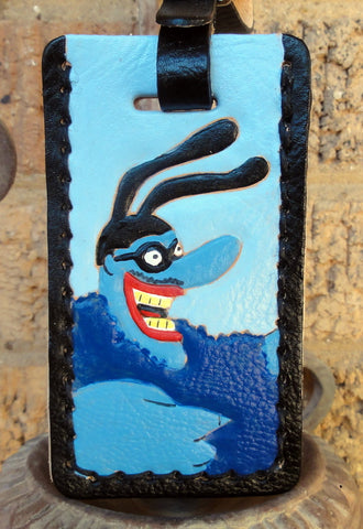 Luggage Tag with Blue Meanie