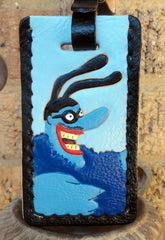 Luggage Tag with Blue Meanie