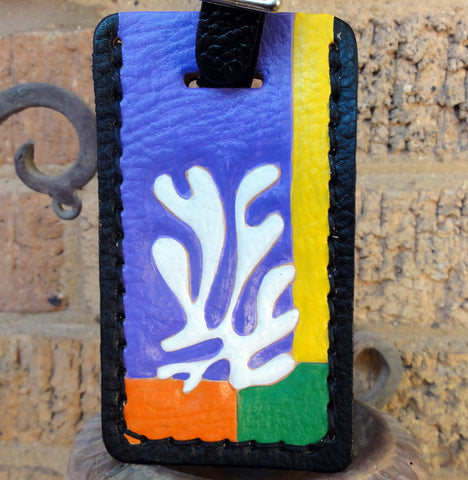 Luggage Tag with Matisse's "Le Lagon."