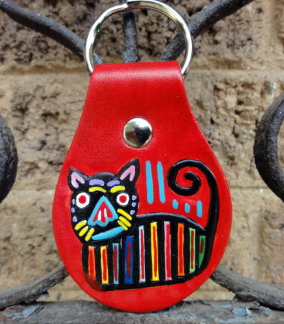 Key Fob with Mola Cat