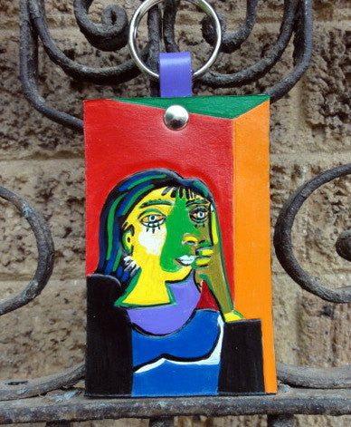 Key Fob with Picasso's "Portrait of Dora Maar."