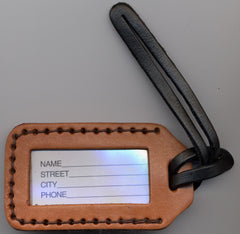 Sisters leather Luggage Tag